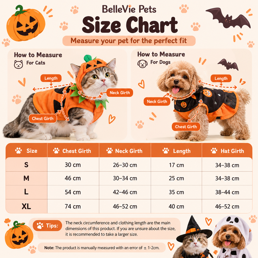 BelleVie Captain Whiskers Pirate Costume for Cats