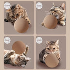 BelleVie ScratchRoll Sisal Cat Ball | 8cm Interactive Rattle Toy
