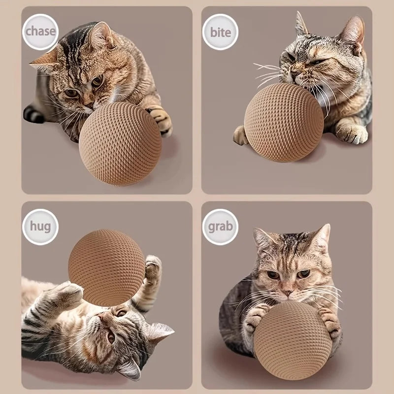 BelleVie ScratchRoll Sisal Cat Ball | 8cm Interactive Rattle Toy