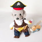 BelleVie Captain Whiskers Pirate Costume for Cats