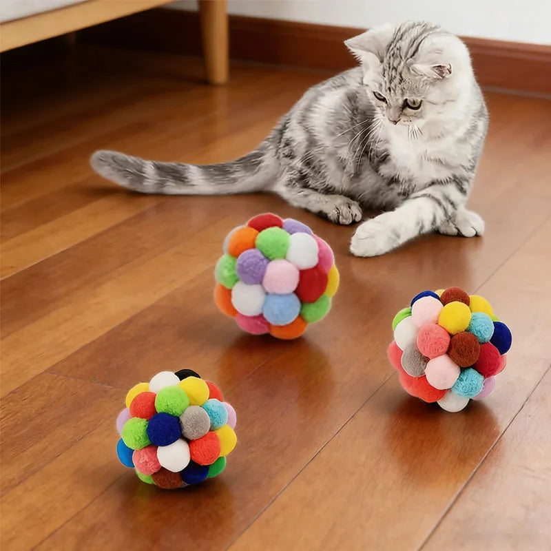 BelleVie JingleBounce Cat Balls | Elastic Bell Play Set