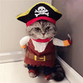 BelleVie Captain Whiskers Pirate Costume for Cats