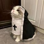 BelleVie Little Nun Halloween Costume for Cats