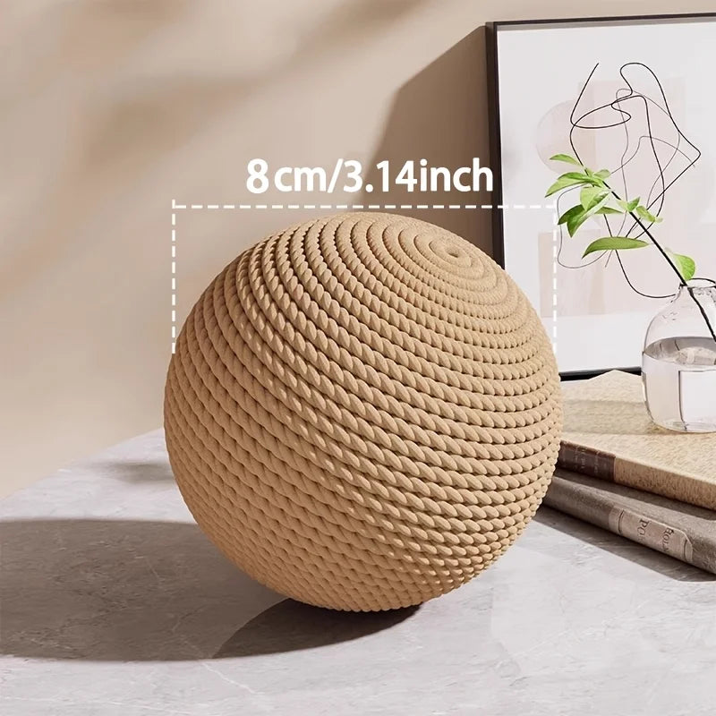 BelleVie ScratchRoll Sisal Cat Ball | 8cm Interactive Rattle Toy