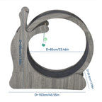 BelleVie RunArc Cat Exercise Wheel | Quiet Wood Indoor Runner