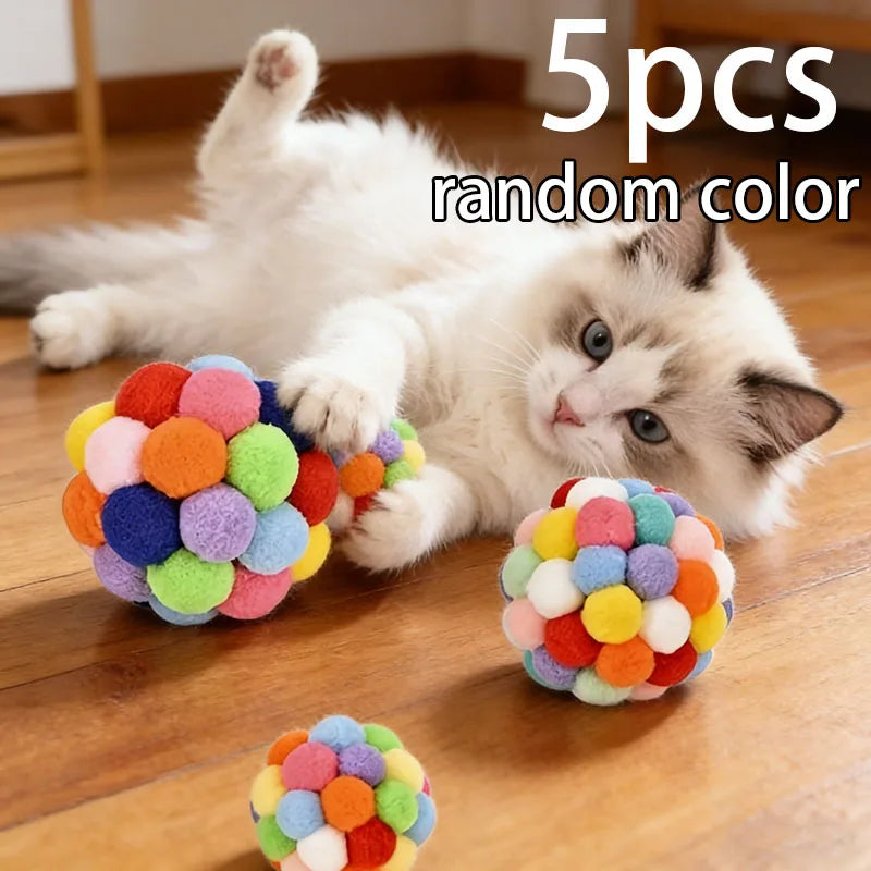 BelleVie JingleBounce Cat Balls | Elastic Bell Play Set