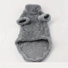 Trendy Fleece Warm Winter Puppy Clothes Fluffy Soft Cat Sweatshirt Solid Color Turtleneck Pet Supplies Chihuahua Outfits