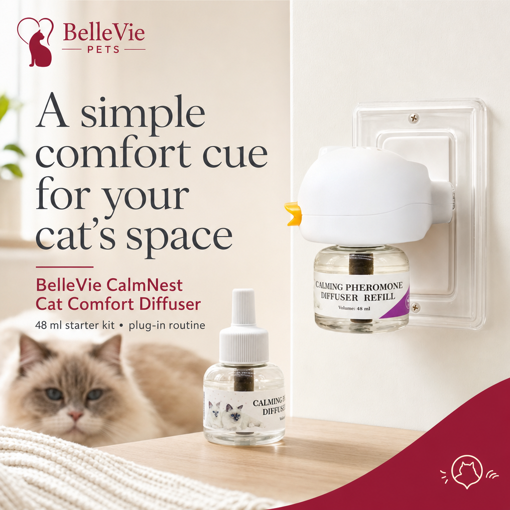 BelleVie CalmNest cat pheromone comfort diffuser starter kit hero