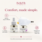 BelleVie CalmNest diffuser features and starter kit contents