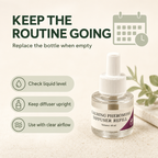 CalmNest diffuser bottle replacement routine and care instructions