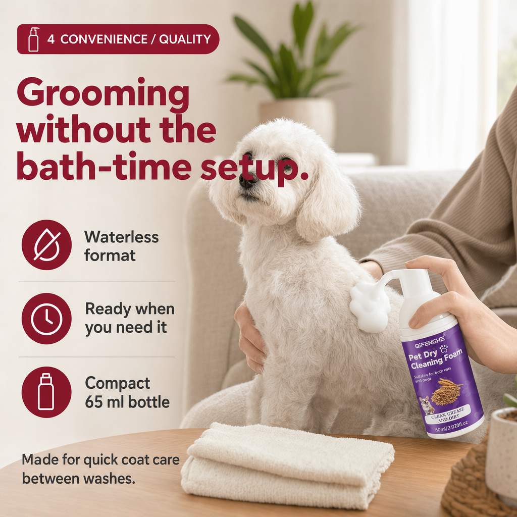 BelleVie FreshFoam waterless no-rinse grooming convenience