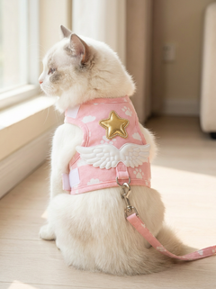 Halo™ Angel Wing Cat & Small Dog Harness with Matching Lead