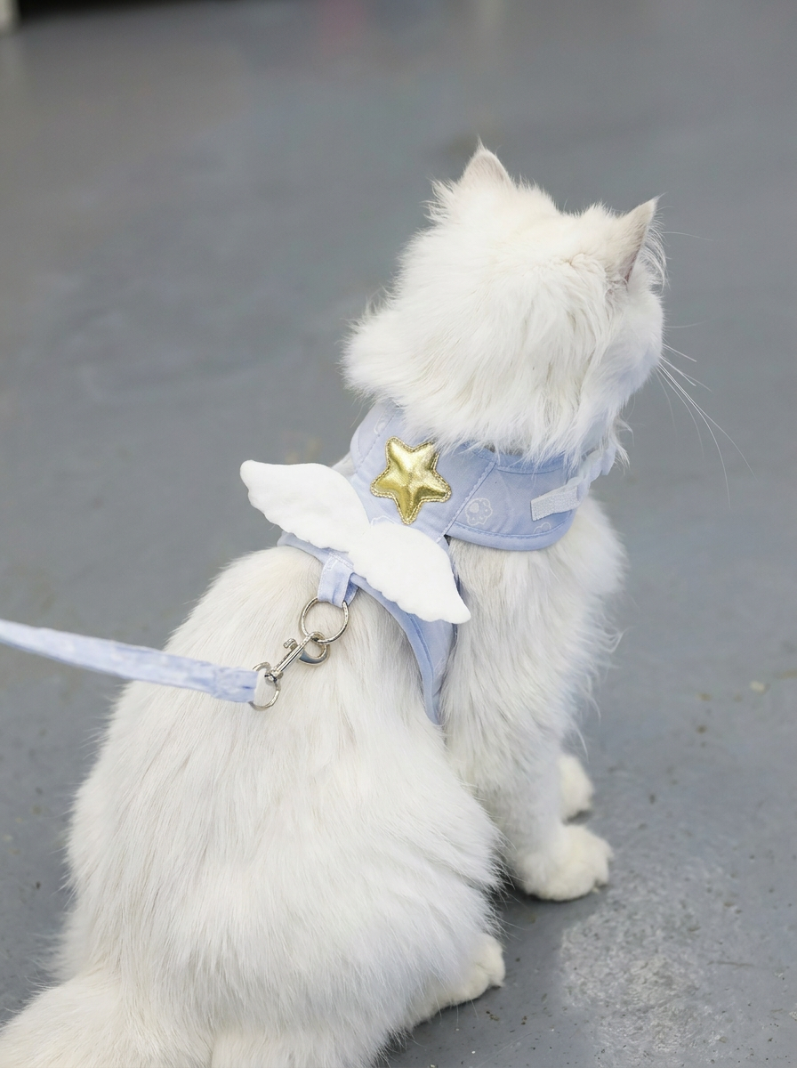 Halo™ Angel Wing Cat & Small Dog Harness with Matching Lead