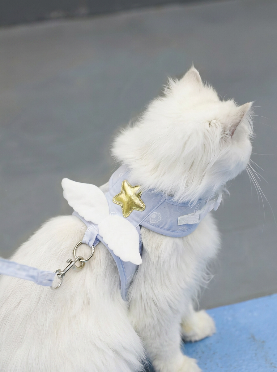 Halo™ Angel Wing Cat & Small Dog Harness with Matching Lead