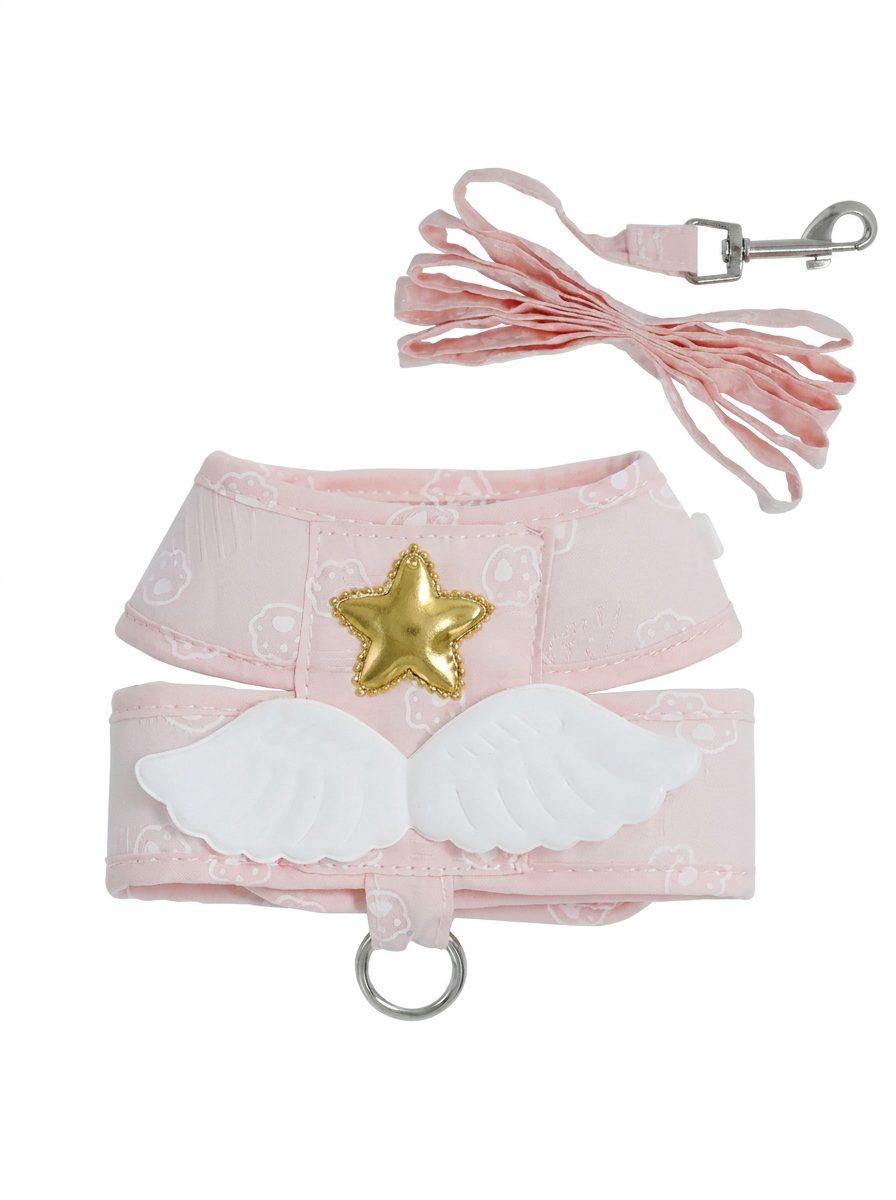 Halo™ Angel Wing Cat & Small Dog Harness with Matching Lead
