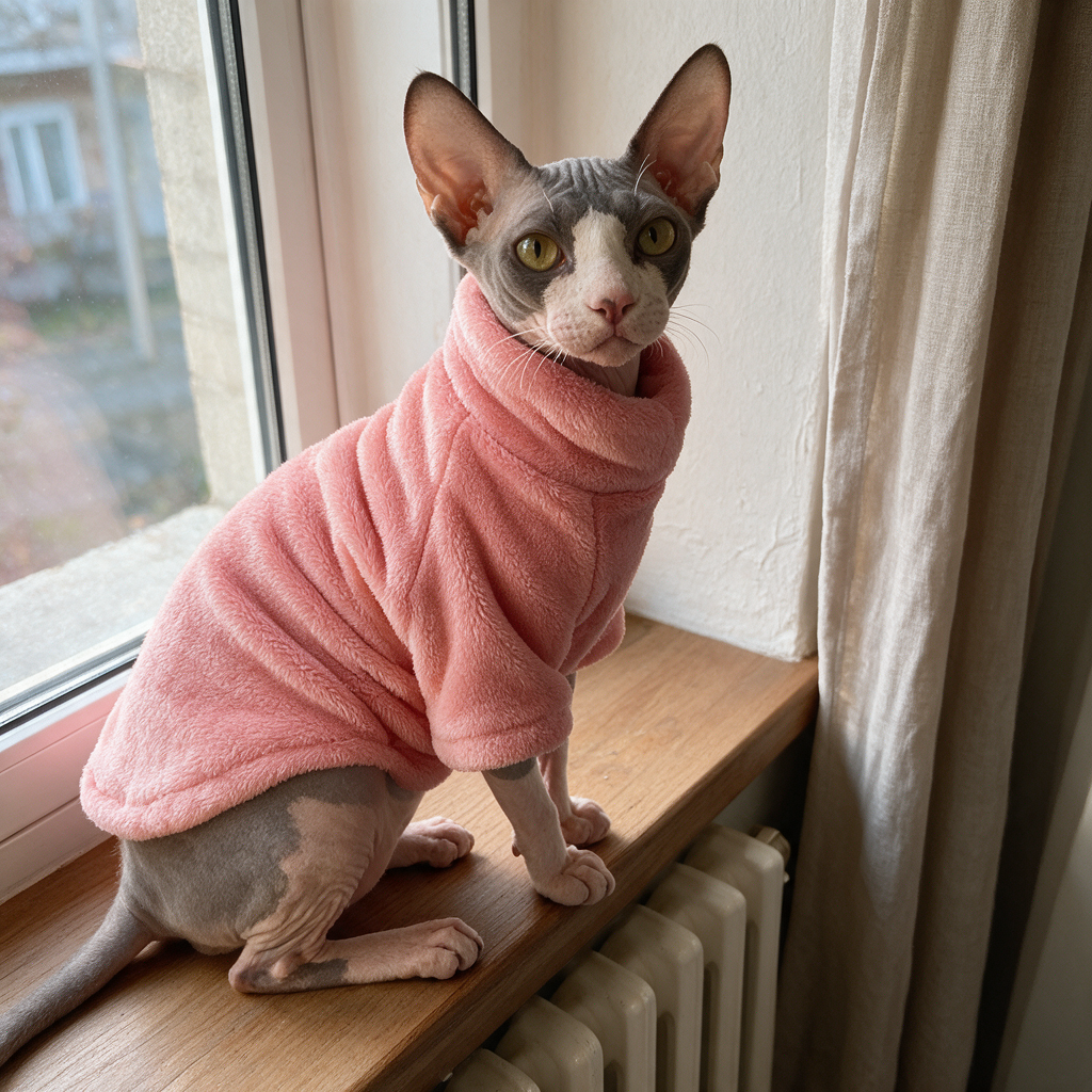 BelleVie TeddySoft Pink fleece turtleneck realistic home lifestyle photo